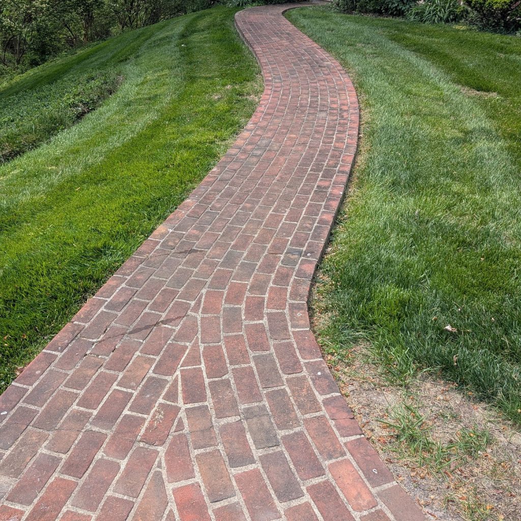 Before — Brick paver walkway by Shine in Cincinnati