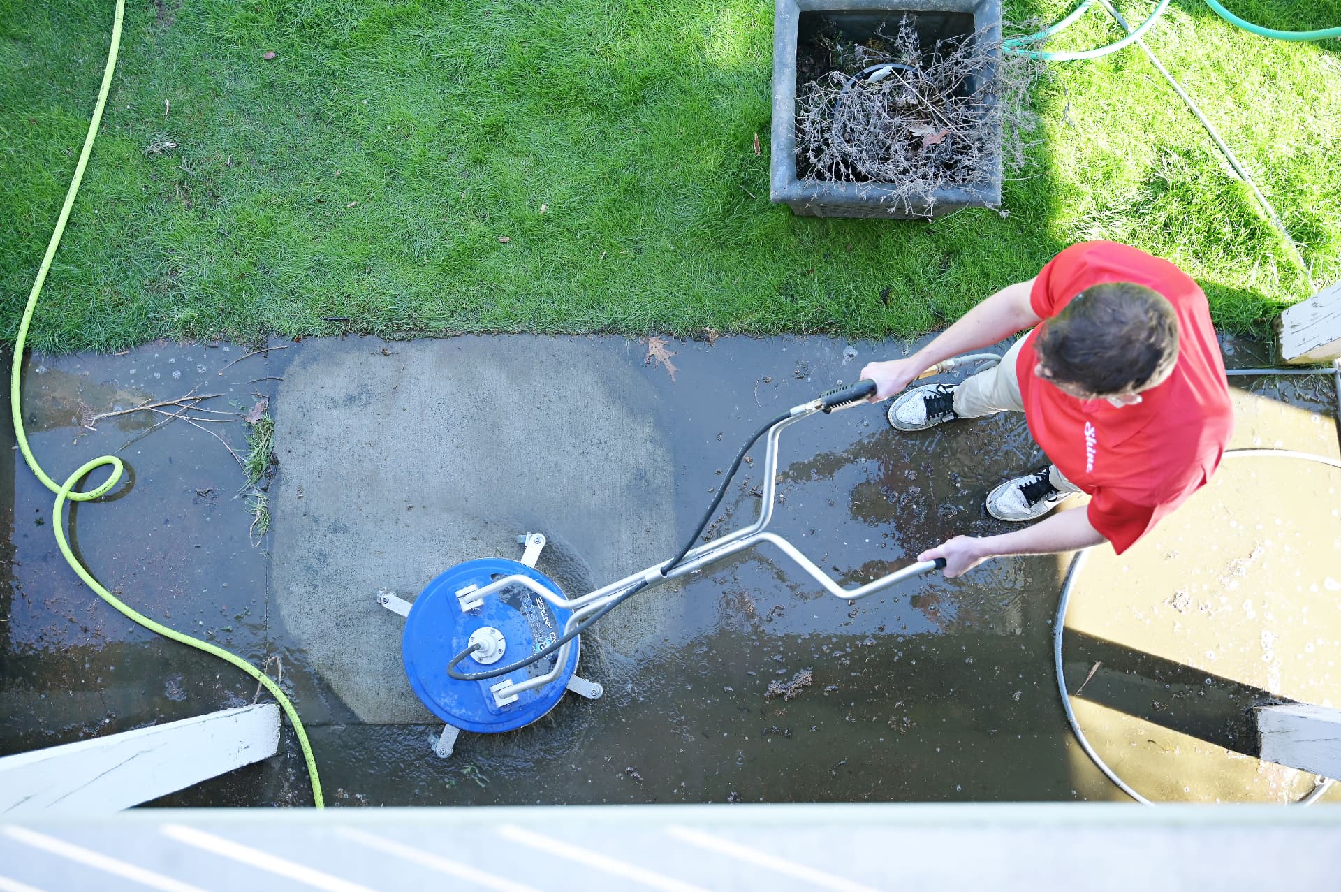 Pressure Washing performed by Shine