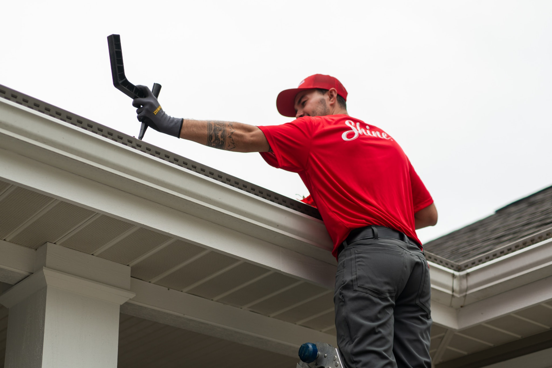 Gutter Cleaning performed by Shine