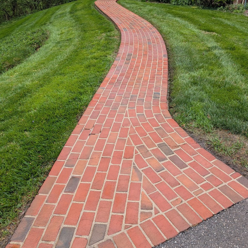 After — Brick paver walkway by Shine in Cincinnati