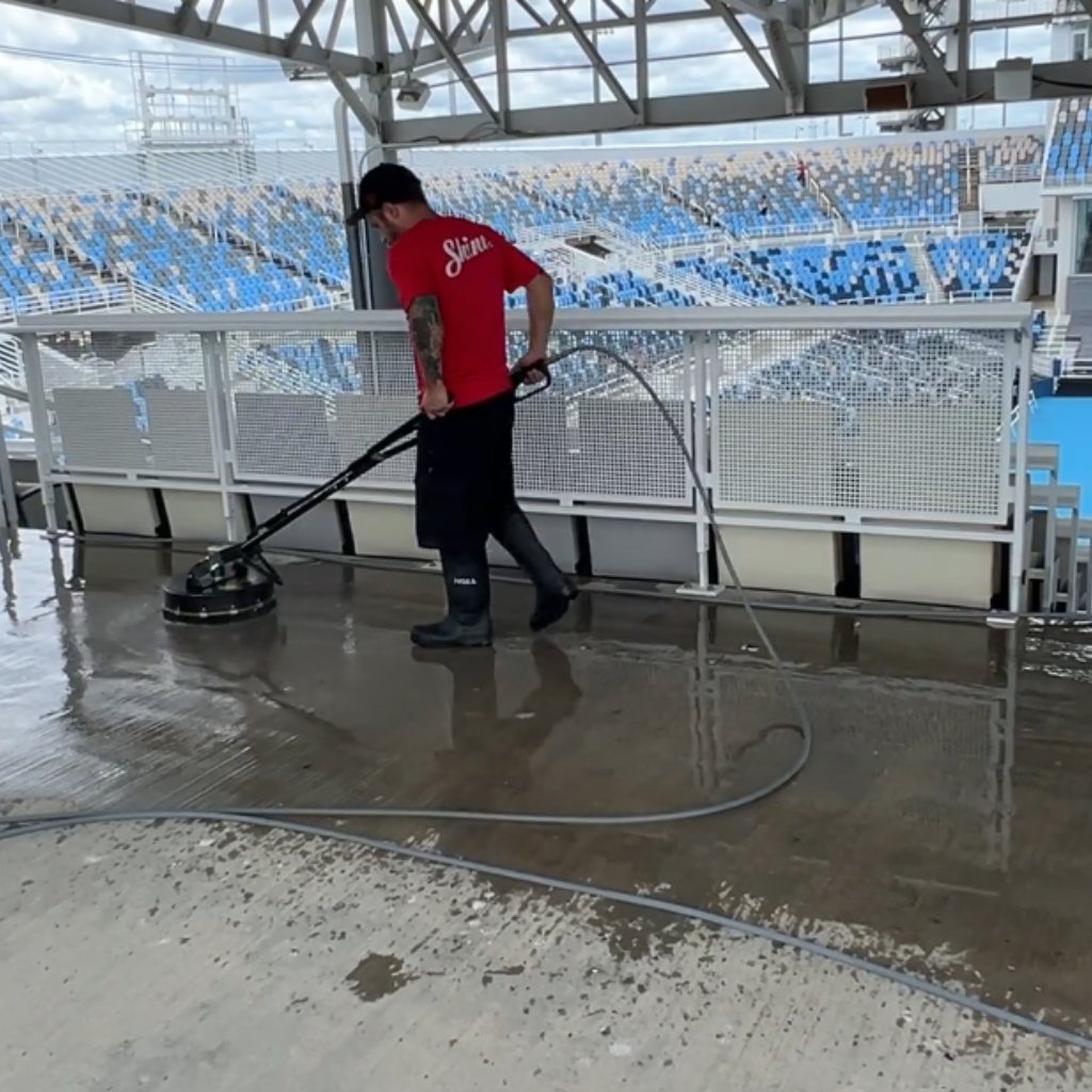 Flat Surface Pressure Washing for commercial properties