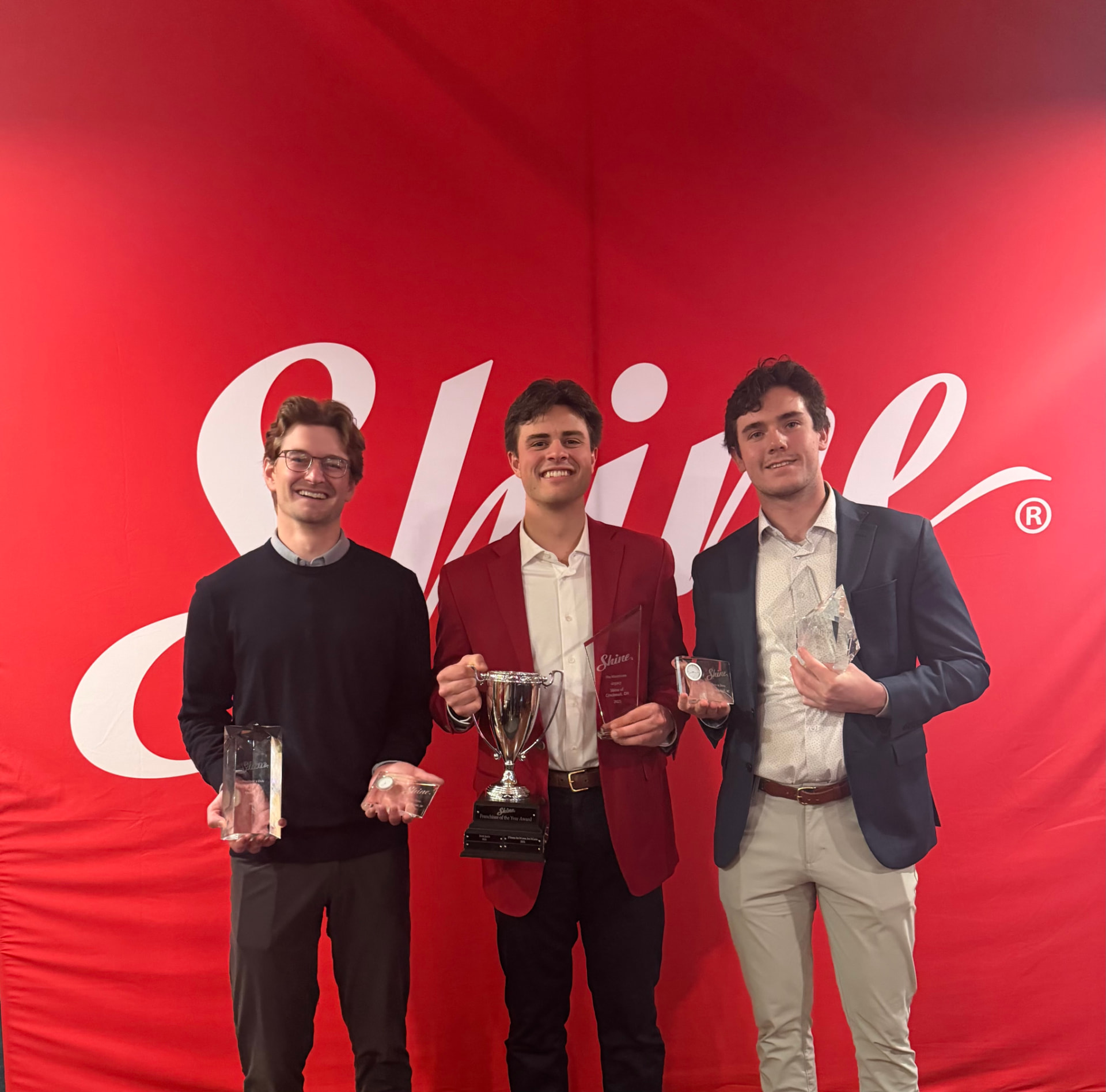 Shine of Cincinnati accepting the 2025 Franchise of the Year award